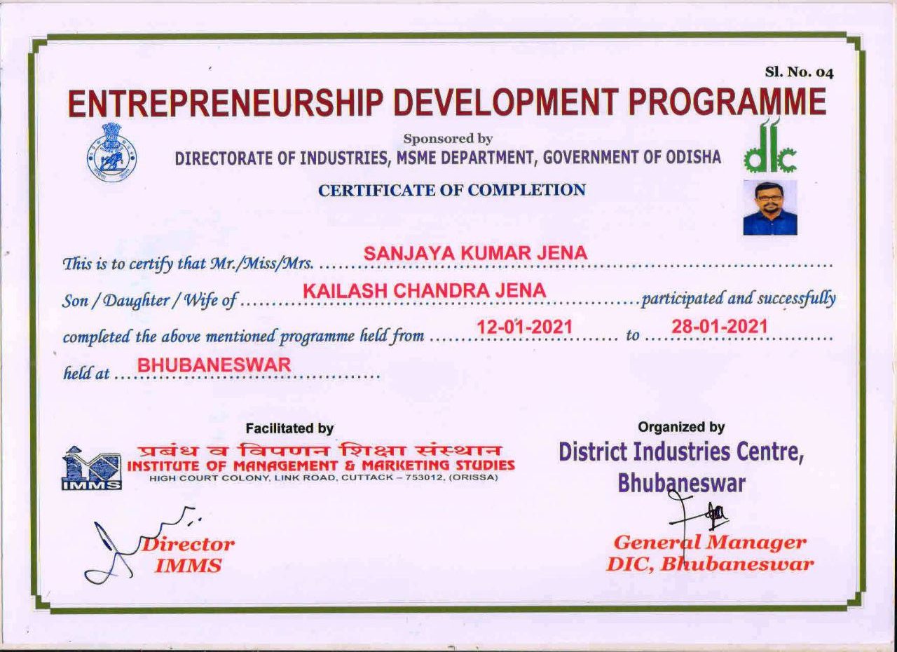 Enterpreneurship development programme